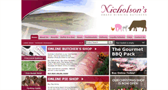 Desktop Screenshot of nicholsons-butchers.co.uk