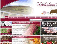 Tablet Screenshot of nicholsons-butchers.co.uk